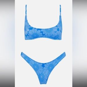 Triangl blue floral bikini